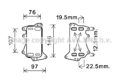 AVA QUALITY COOLING bw3553 -  Масляный радиатор, автоматическая коробка передач